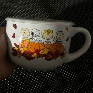 Peanuts Autumn Characters White Mug